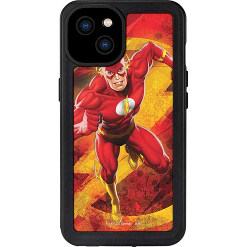 DC Comics The Flash Action Pose iPhone 15 Plus Waterproof Case