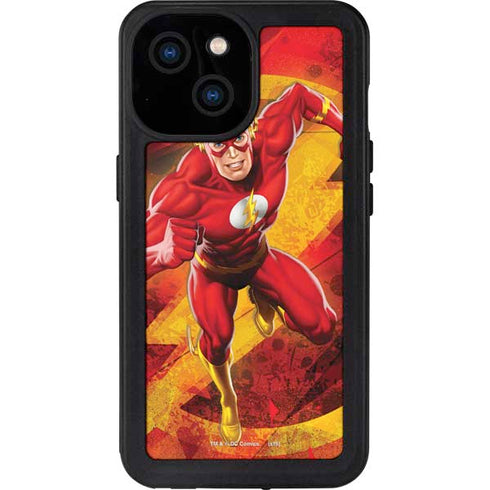 DC Comics The Flash Action Pose iPhone 15 Waterproof Case