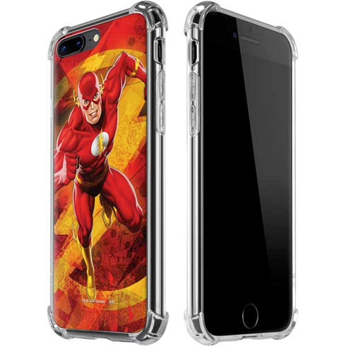 DC Comics The Flash Action Pose iPhone 7/8 Plus Clear Case