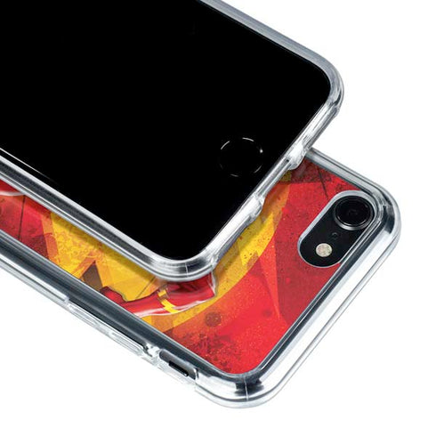 DC Comics The Flash Action Pose iPhone SE (2nd & 3rd Gen) Clear Case