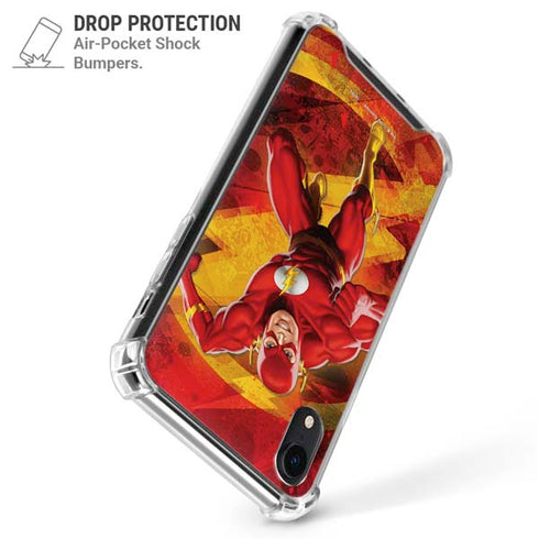 DC Comics The Flash Action Pose iPhone XR Clear Case