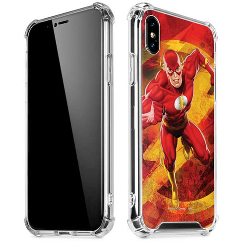 DC Comics The Flash Action Pose iPhone XS Max Clear Case