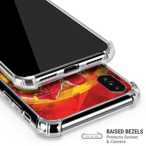 DC Comics The Flash Action Pose iPhone XS Max Clear Case