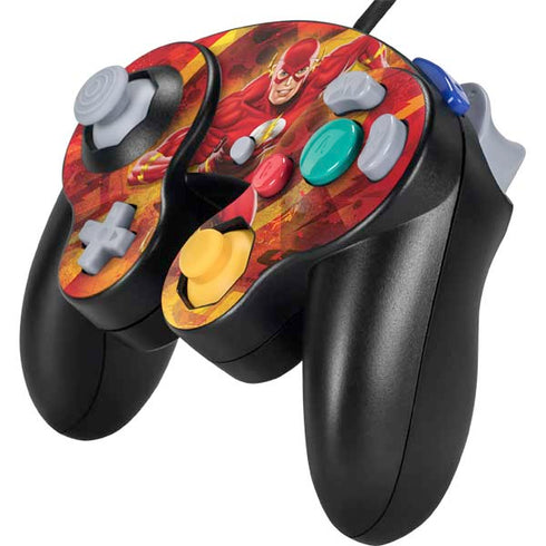 DC Comics The Flash Action Pose Nintendo GameCube Controller Skin