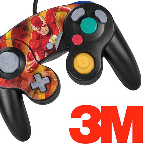 DC Comics The Flash Action Pose Nintendo GameCube Controller Skin