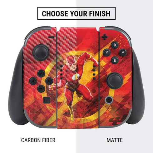 DC Comics The Flash Action Pose Nintendo Switch Bundle Skin
