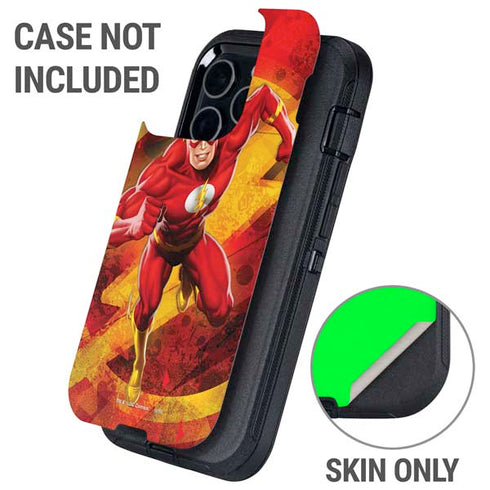 DC Comics The Flash Action Pose Otterbox Defender iPhone Skin