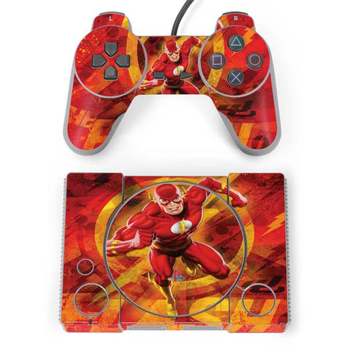 DC Comics The Flash Action Pose PlayStation Classic Bundle Skin