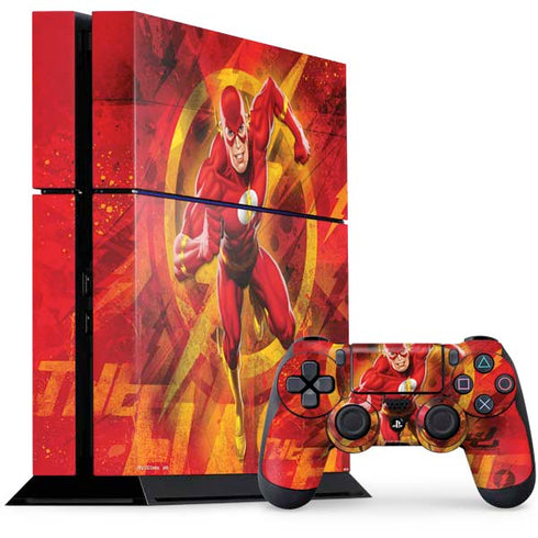 DC Comics The Flash Action Pose PS4 Console and Controller Bundle Skin