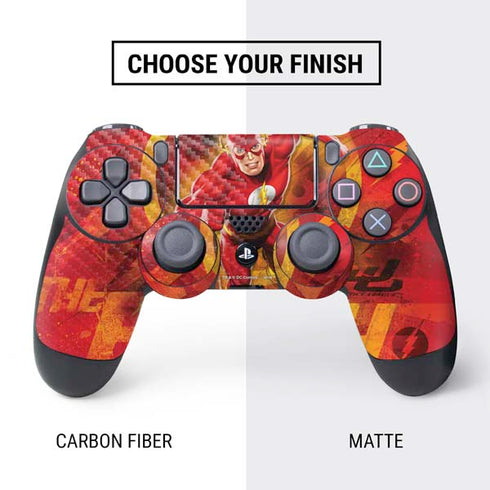 DC Comics The Flash Action Pose PS4 Controller Skin