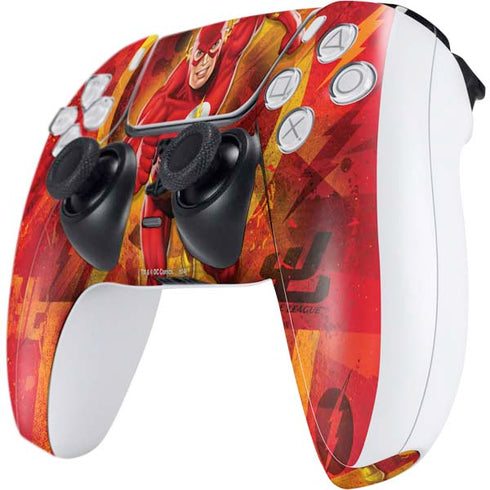 DC Comics The Flash Action Pose PS5 Controller Skin