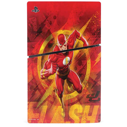 DC Comics The Flash Action Pose PS5 Slim Disk Bundle Skin