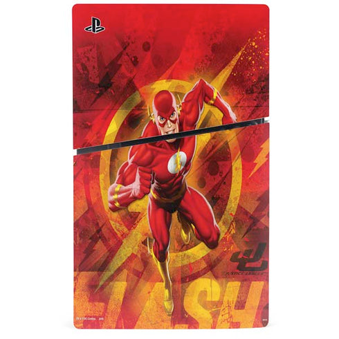 DC Comics The Flash Action Pose PS5 Slim Digital Edition Bundle Skin