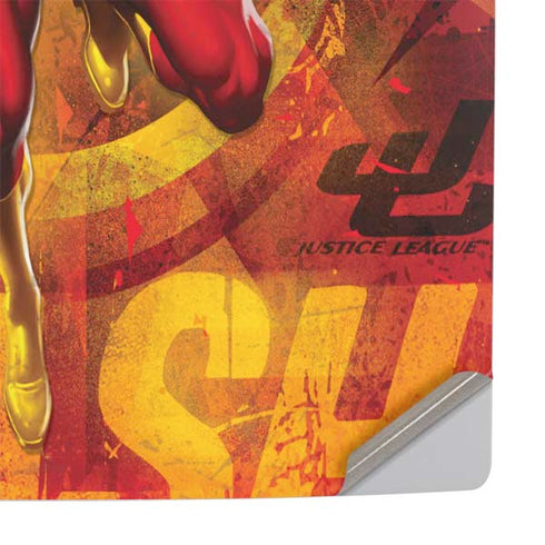 DC Comics The Flash Action Pose PS5 Slim Digital Edition Console Skin