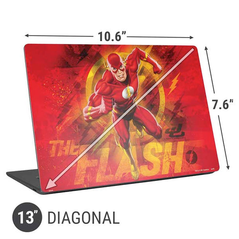 DC Comics The Flash Action Pose Universal Laptop 13in (10.6 x 7.6in) Skin