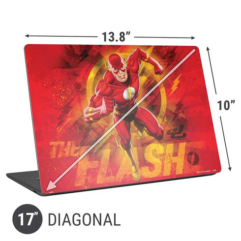 DC Comics The Flash Action Pose Universal Laptop 17in (13.8 x 10in) Skin