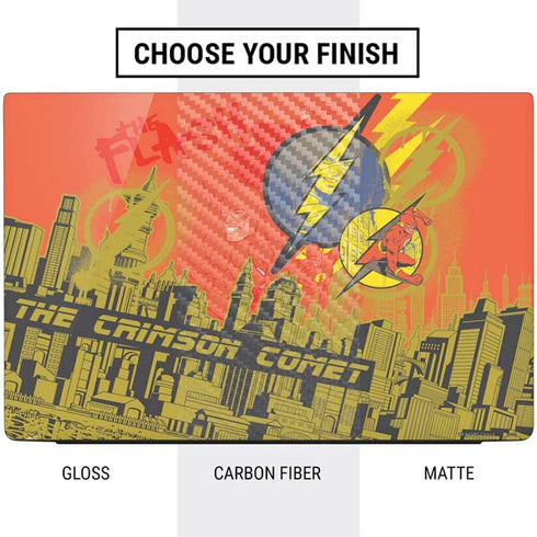 DC Comics The Flash City Collage Art Dell Vostro Skin