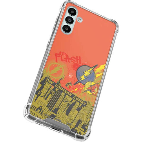 DC Comics The Flash City Collage Art Galaxy A13 5G Clear Case