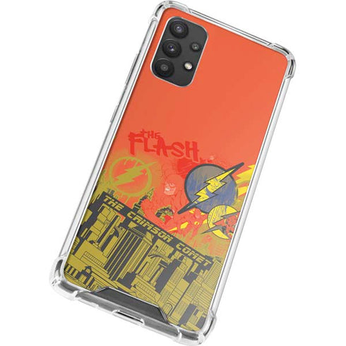 DC Comics The Flash City Collage Art Galaxy A32 5G Clear Case
