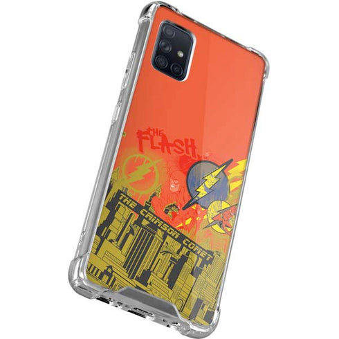 DC Comics The Flash City Collage Art Galaxy A51 5G Clear Case