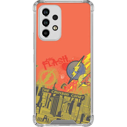 DC Comics The Flash City Collage Art Galaxy A53 5G Clear Case