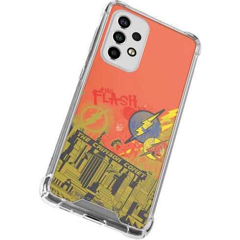 DC Comics The Flash City Collage Art Galaxy A53 5G Clear Case