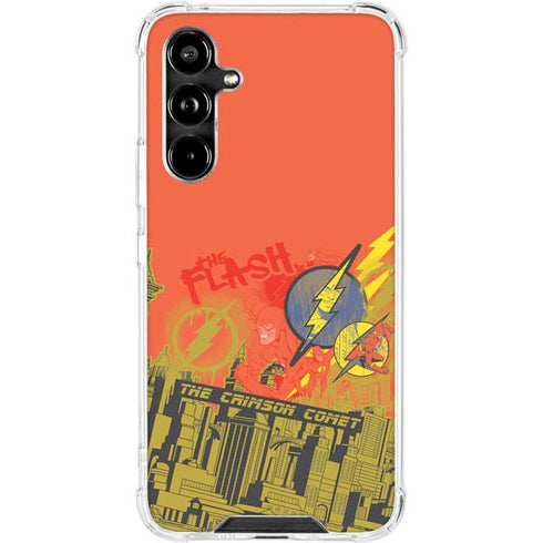 DC Comics The Flash City Collage Art Galaxy A54 5G Clear Case