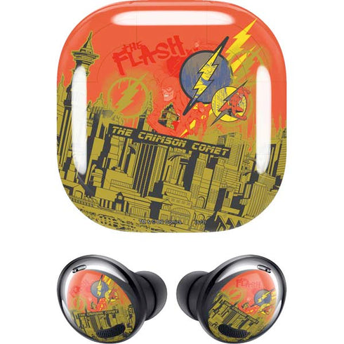 DC Comics The Flash City Collage Art Galaxy Buds Pro Skin
