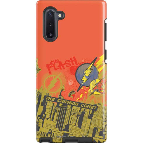 DC Comics The Flash City Collage Art Galaxy Note 10 Pro Case