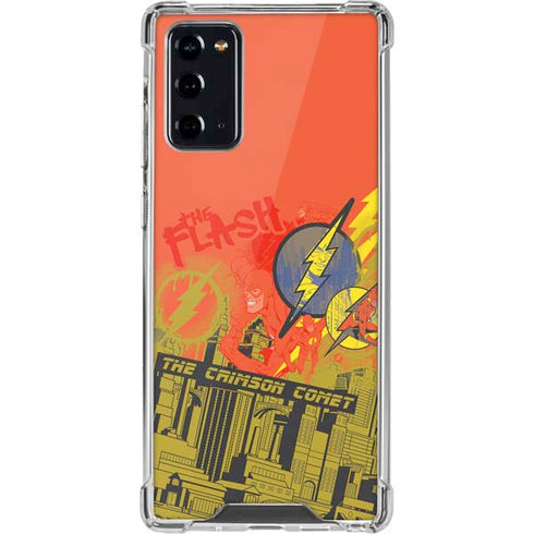 DC Comics The Flash City Collage Art Galaxy Note20 5G Clear Case
