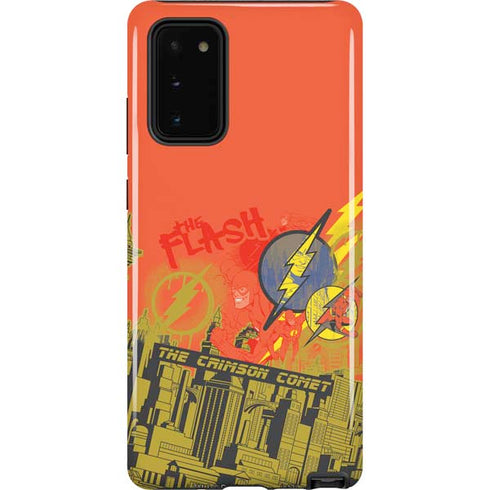 DC Comics The Flash City Collage Art Galaxy Note20 5G Pro Case