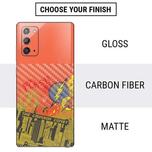 DC Comics The Flash City Collage Art Galaxy Note20 5G Skin