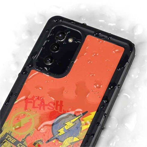 DC Comics The Flash City Collage Art Galaxy Note20 5G Waterproof Case