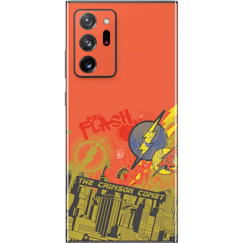 DC Comics The Flash City Collage Art Galaxy Note20 Ultra 5G Skin
