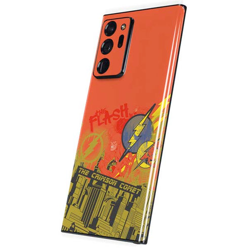 DC Comics The Flash City Collage Art Galaxy Note20 Ultra 5G Skin