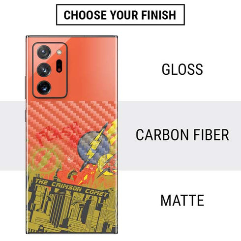 DC Comics The Flash City Collage Art Galaxy Note20 Ultra 5G Skin