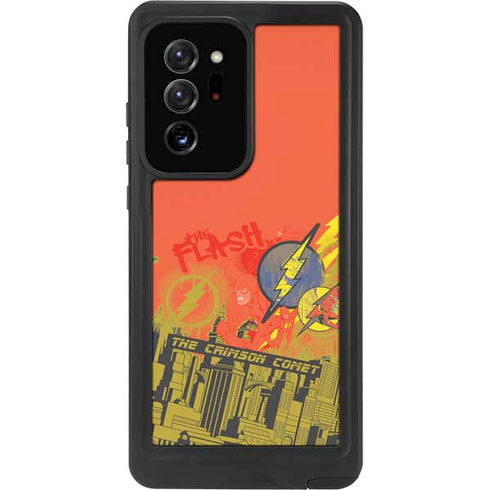 DC Comics The Flash City Collage Art Galaxy Note20 Ultra 5G Waterproof Case