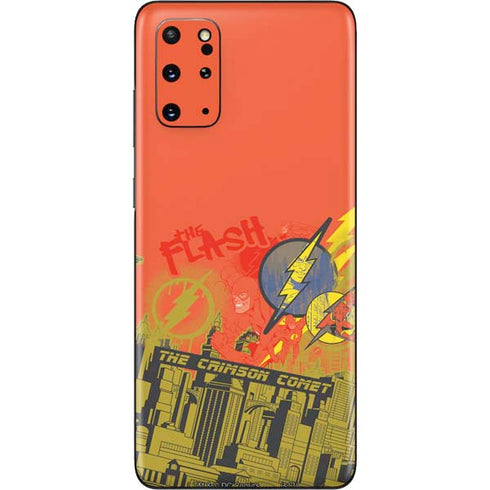 DC Comics The Flash City Collage Art Galaxy S20 Plus Skin