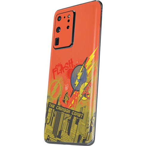 DC Comics The Flash City Collage Art Galaxy S20 Ultra 5G Skin
