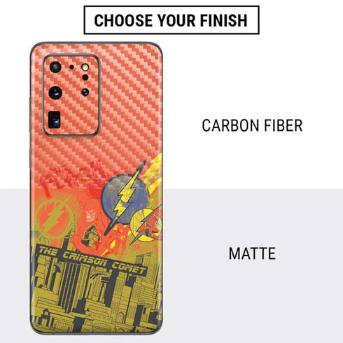 DC Comics The Flash City Collage Art Galaxy S20 Ultra 5G Skin