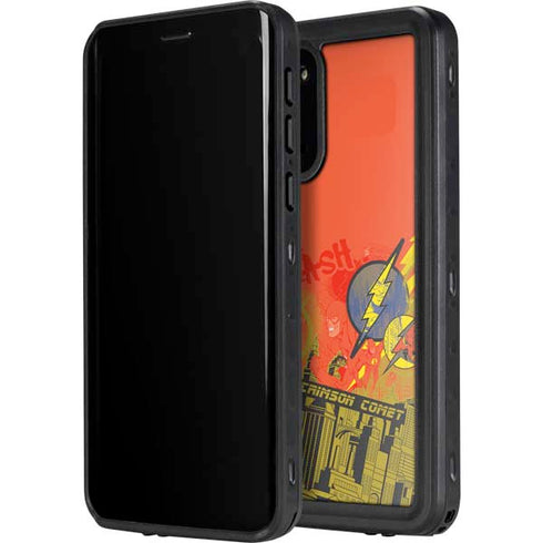 DC Comics The Flash City Collage Art Galaxy S20 Waterproof Case