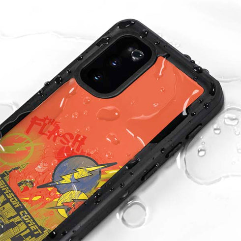DC Comics The Flash City Collage Art Galaxy S20 Waterproof Case