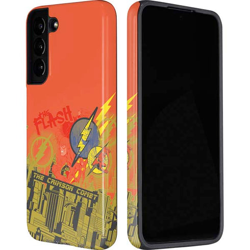 DC Comics The Flash City Collage Art Galaxy S22 Plus Pro Case