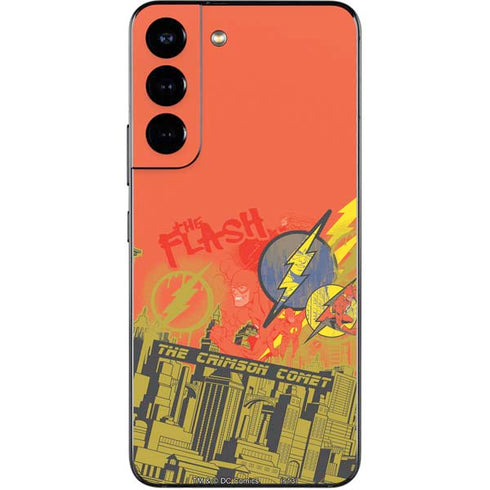 DC Comics The Flash City Collage Art Galaxy S22 Skin