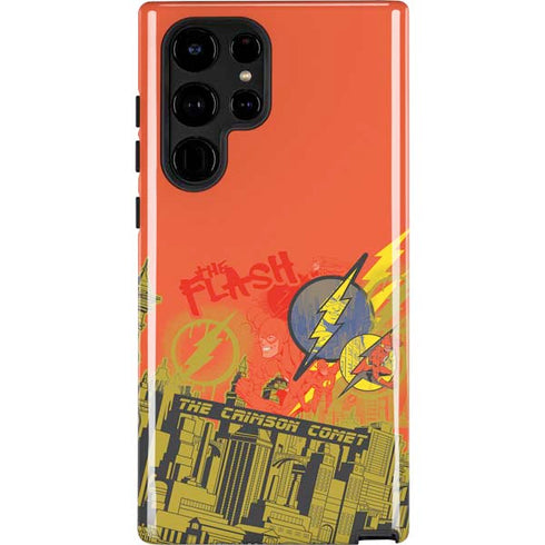 DC Comics The Flash City Collage Art Galaxy S22 Ultra Pro Case