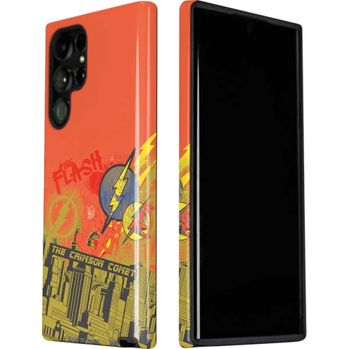 DC Comics The Flash City Collage Art Galaxy S22 Ultra Pro Case