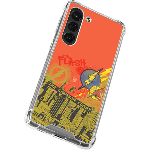 DC Comics The Flash City Collage Art Galaxy S23 Clear Case