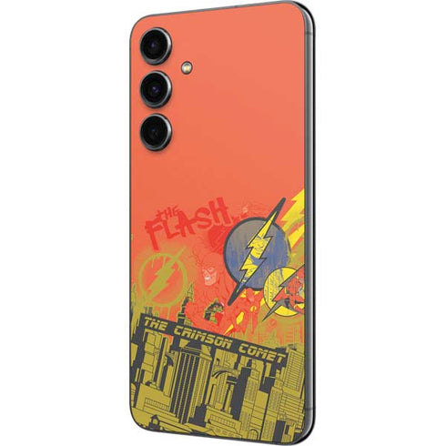 DC Comics The Flash City Collage Art Galaxy S23 FE Skin