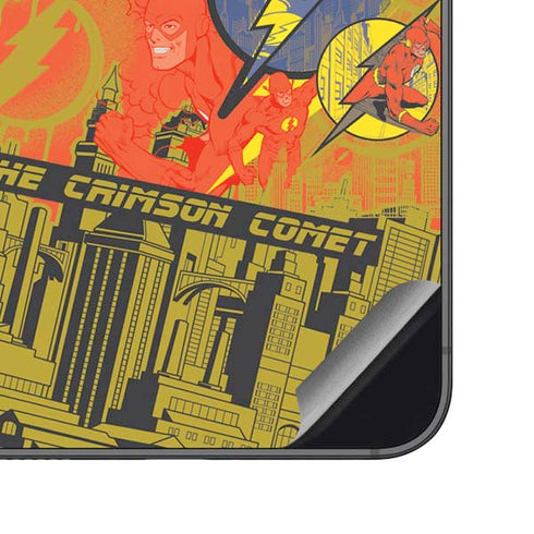 DC Comics The Flash City Collage Art Galaxy S23 FE Skin