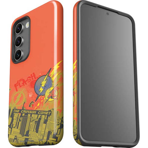 DC Comics The Flash City Collage Art Galaxy S23 Plus Pro Case